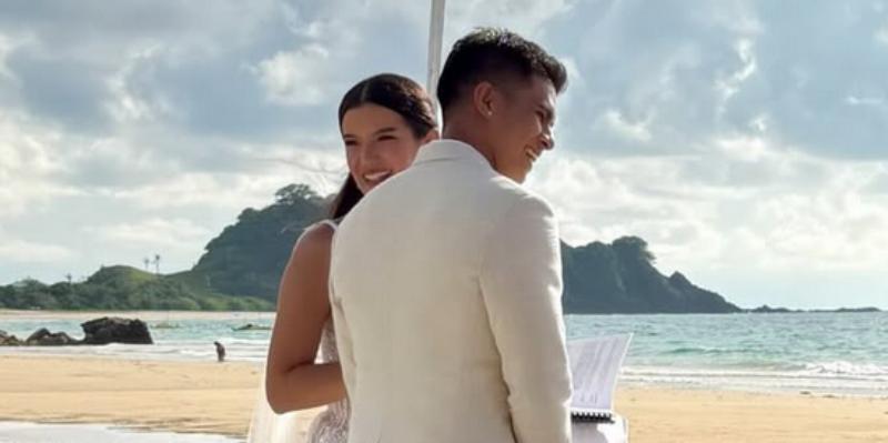 Kiefer Ravena and Diana Mackey get for the second time in Palawan
