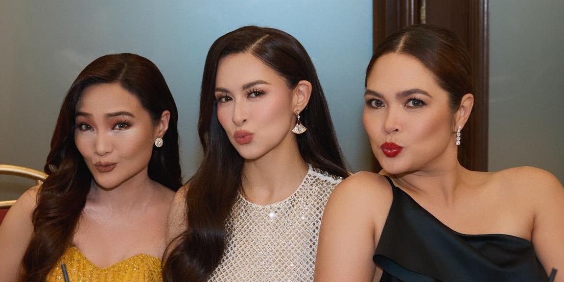 Marian Rivera, Judy Ann Santos, Gladys Reyes strike 'Gen Z nguso' pose together at FAMAS