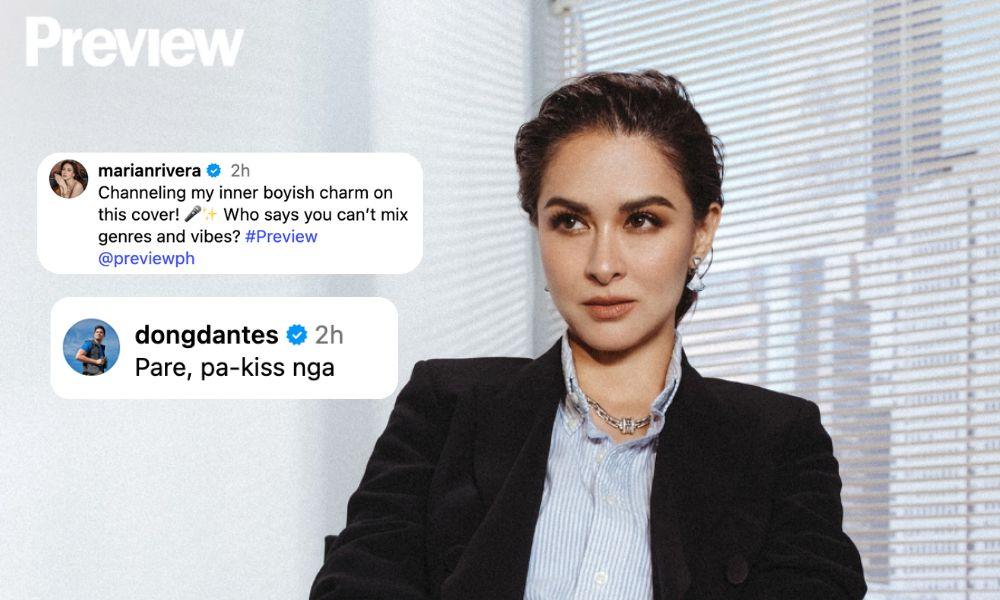 Dingdong Dantes has a funny reaction to Marian Rivera's Preview cover post