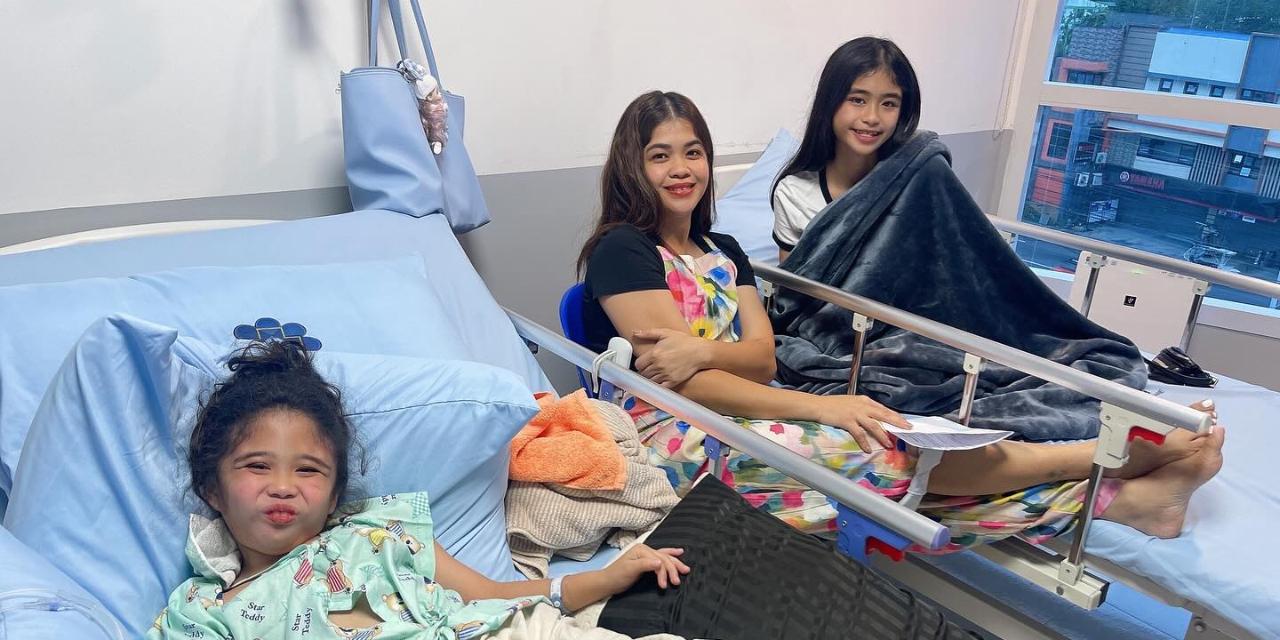 Melai Cantiveros' daughters Stela, Mela get hospitalized while on vacation in Mindoro