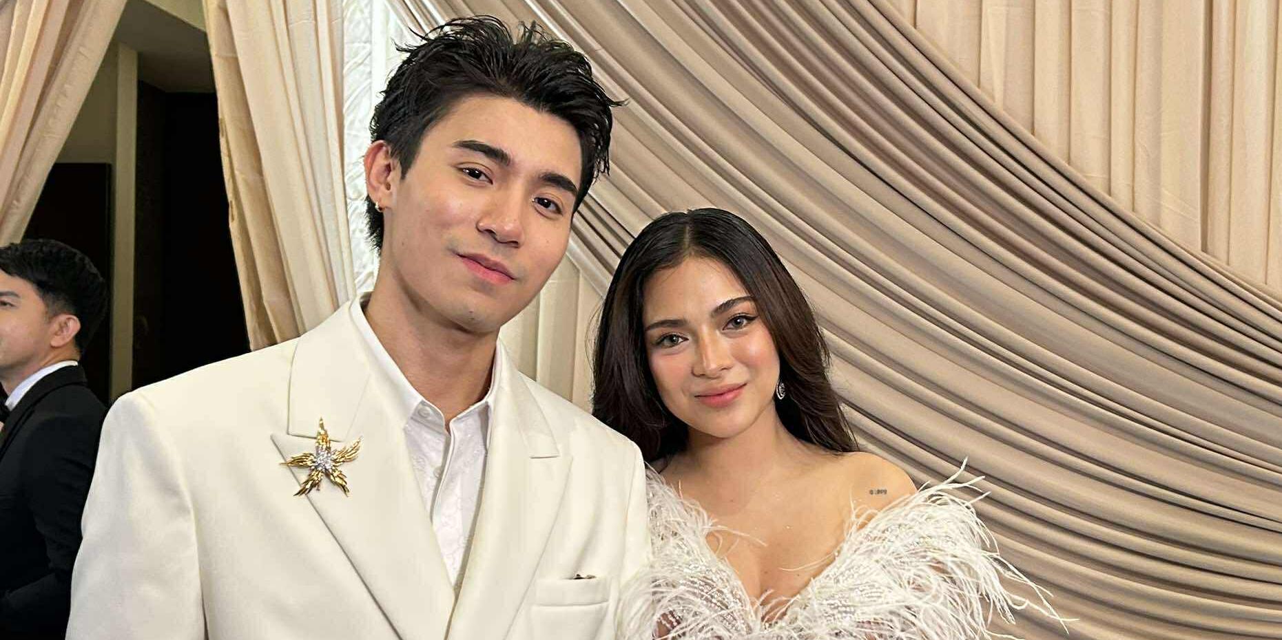 Mika Salamanca, Brent Manalo stun in white in GMA Gala 2025