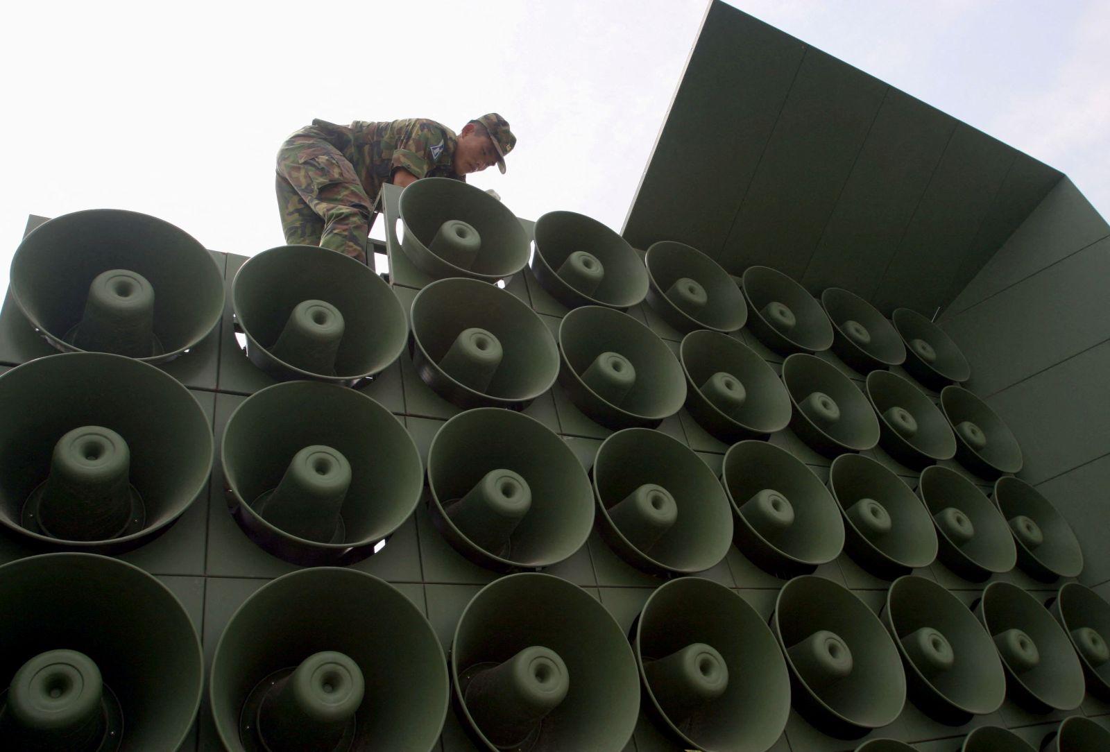 North Korea starts dismantling some border loudspeakers, South Korea says