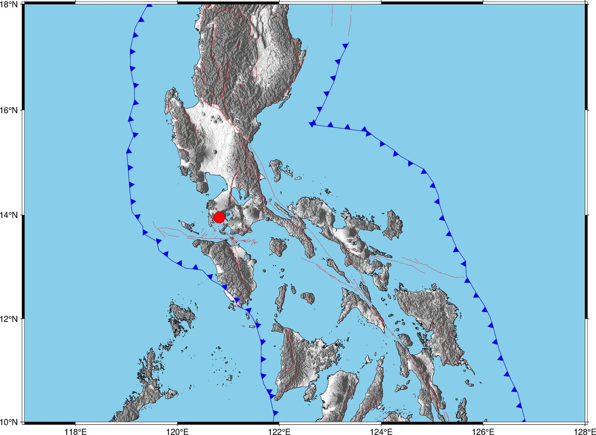 5.1 magnitude earthquake near Calaca, Batangas felt in parts of Metro Manila