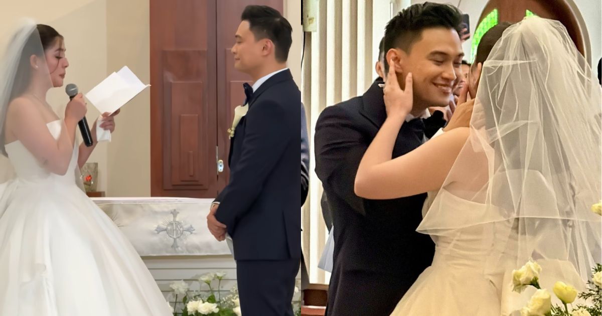 Shaira Diaz ribs EA Guzman in wedding vows: 'Magiging masaya ka na mamaya'