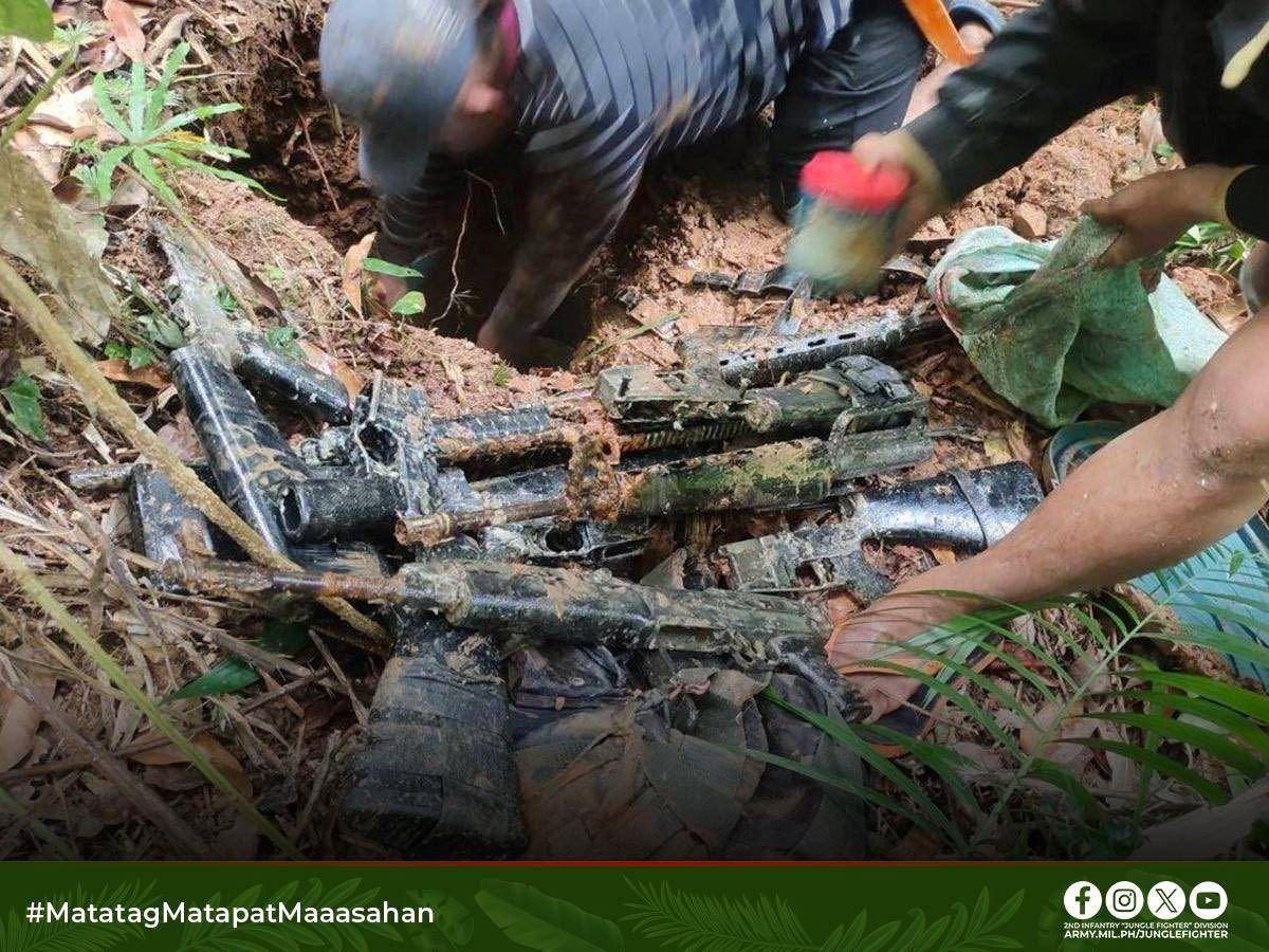 NPA war materiel recovered by Philippine Army in Camarines Norte