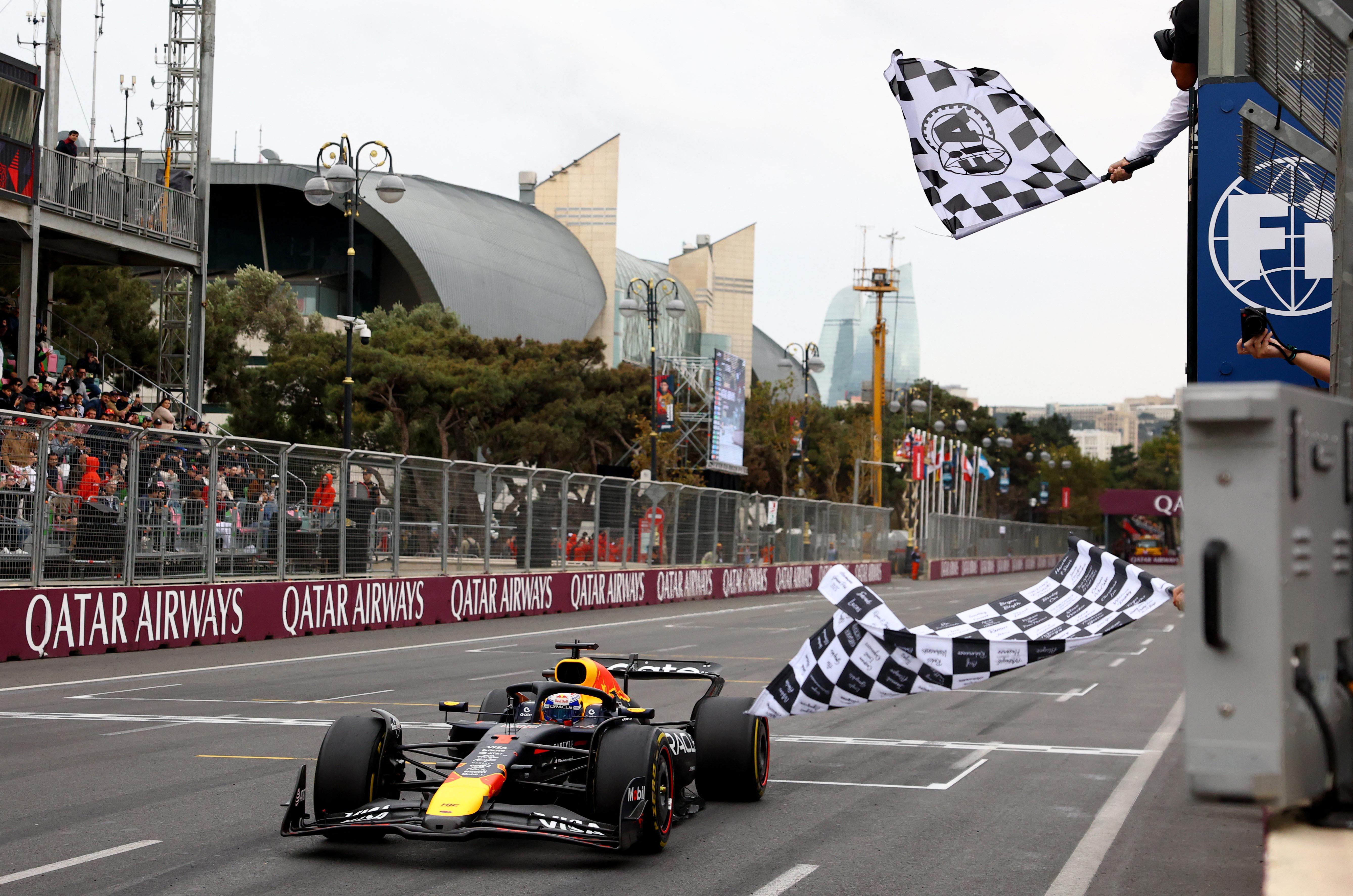 F1: Max Verstappen dominates in win at Azerbaijan Grand Prix