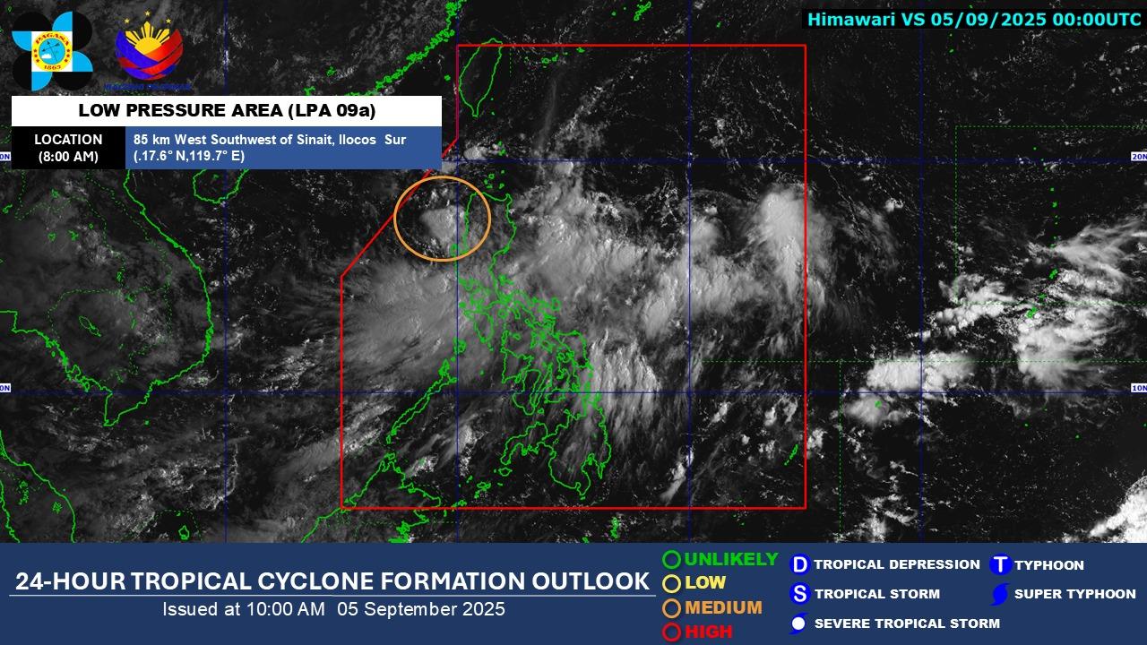 LPA tropical cyclone weather PAGASA