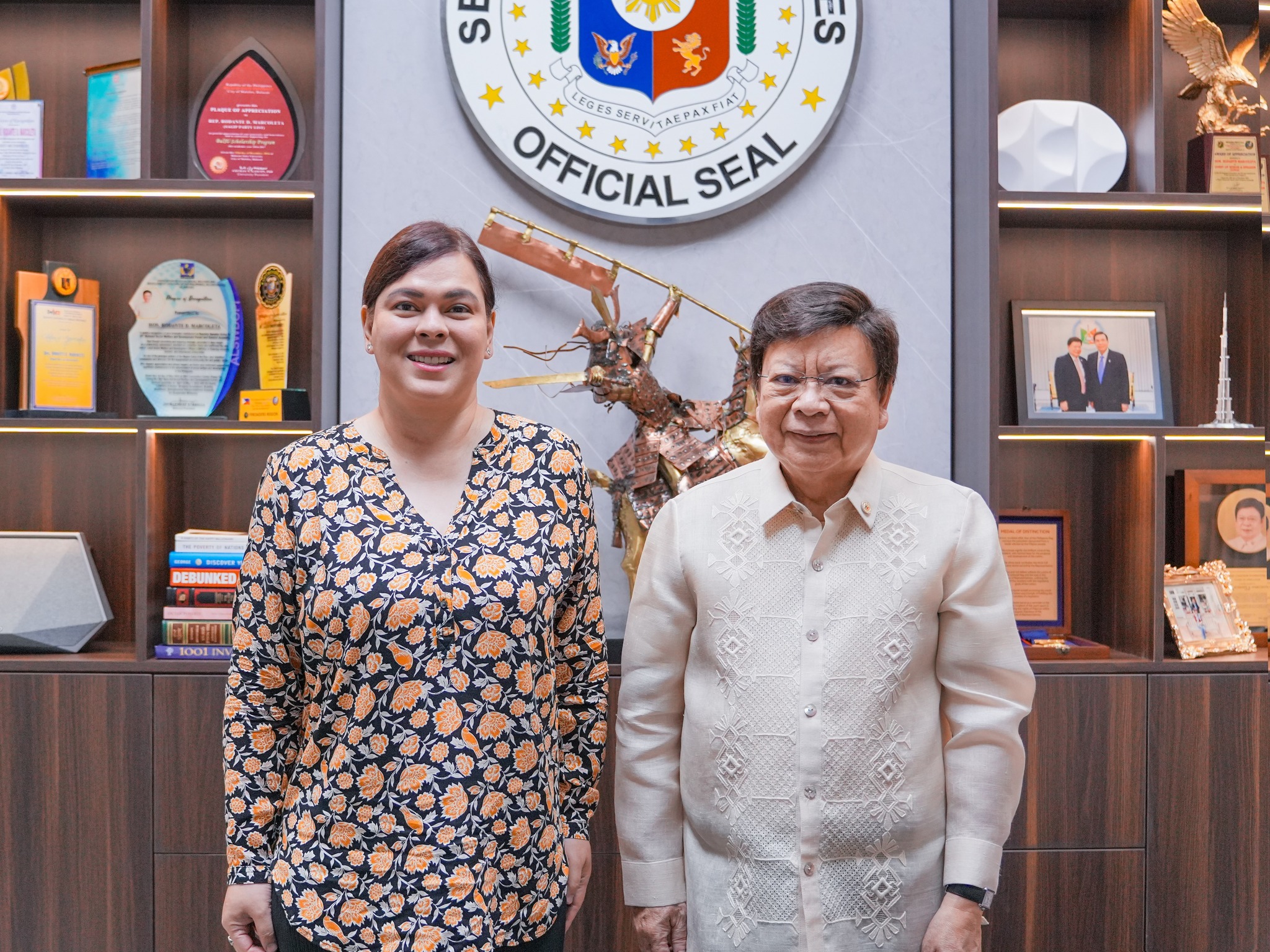 Sara Duterte meets with Rodante Marcoleta at Senate