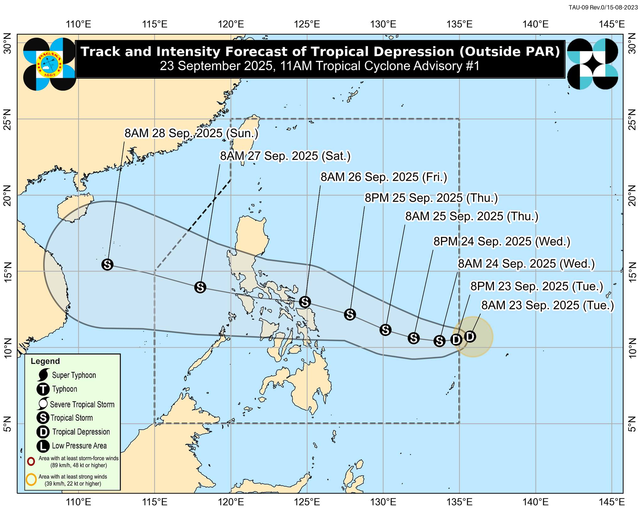 TD expected to enter PAR Tuesday afternoon, to be named 'Opong'