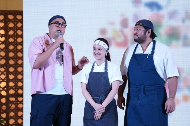 Food meets storytelling Chef JJ Yulo, Food PR of the Negros Trade Fair, joined Chefs Luis Locsin and Cara Davis in showcasing Negrense flavors at the HIMBON media launch. Together, they highlighted how every dish carries the heart and heritage of Negros.