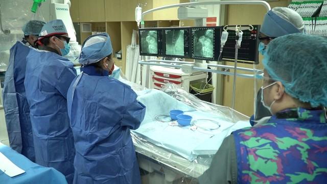 TMC's Heart Attack Care Team is performing angioplasty, a minimally invasive procedure to open a blocked artery.