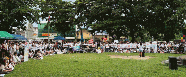 September 21 protest rally in Daet, Camarines Norte. (Photo by JP De Leon)