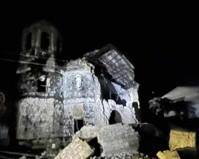 Old church in Daanbantayan damaged badly in Cebu earthquake