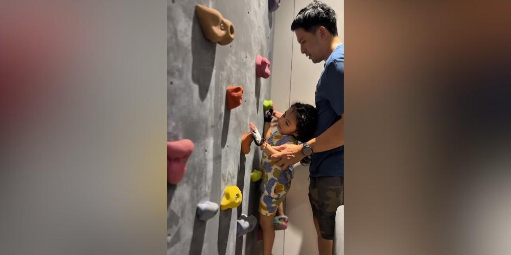 Dennis Trillo takes daughter Dylan to wall climbing in a funny video