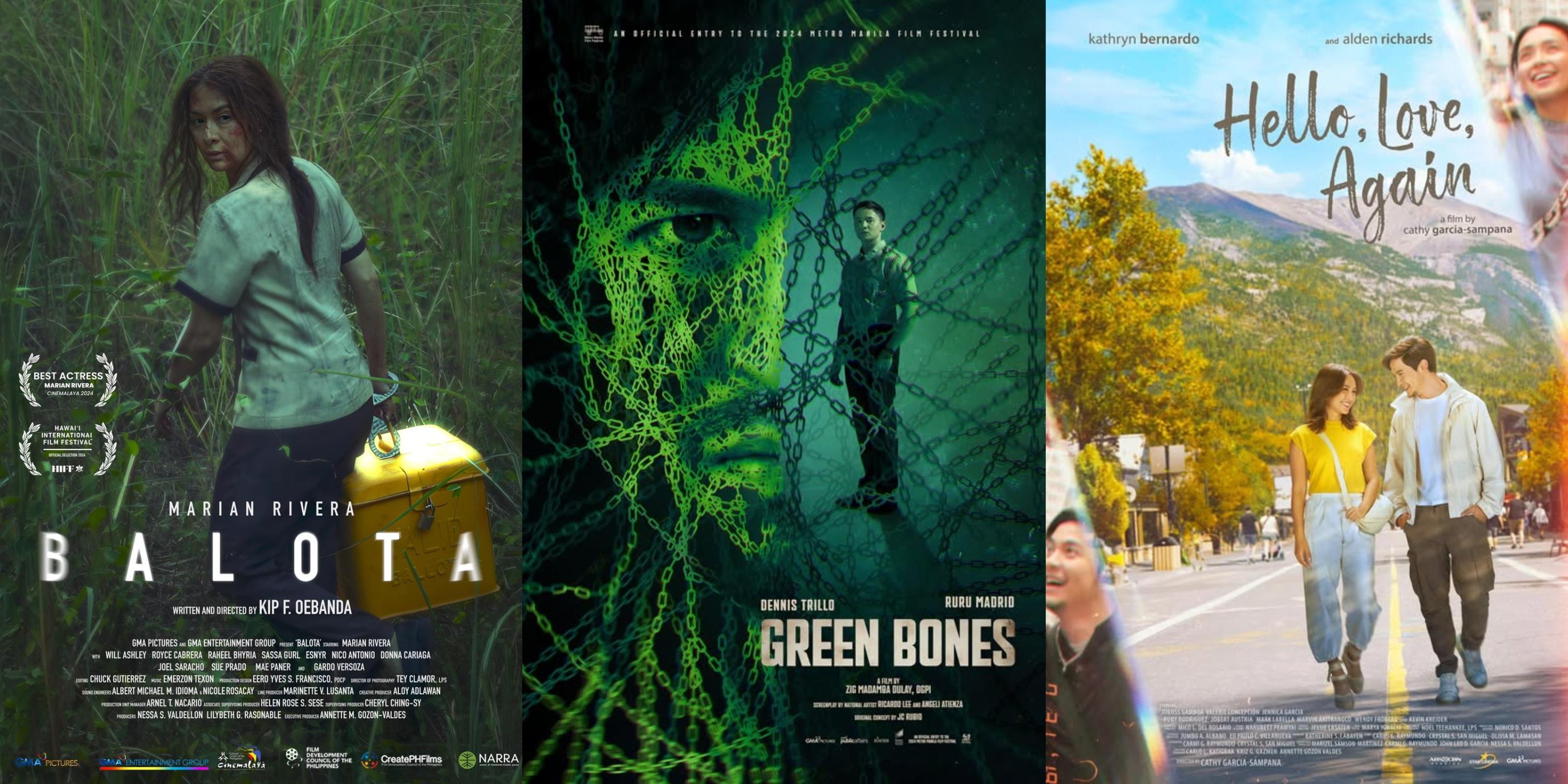 ‘Green Bones,’ ‘Balota,’ ‘Hello, Love, Again’ nominated at 41st PMPC Star Awards for Movies