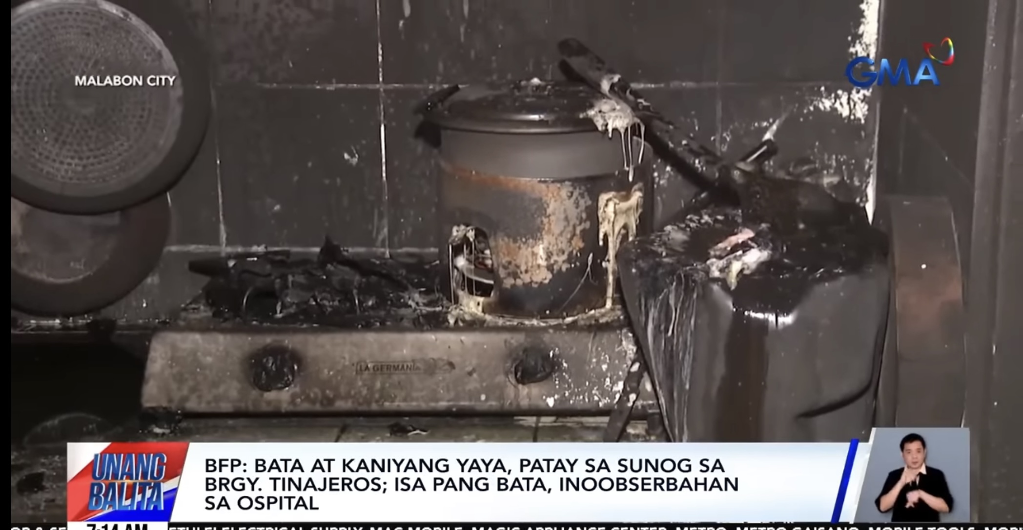 2 dead, 1 in critical condition after Malabon fire