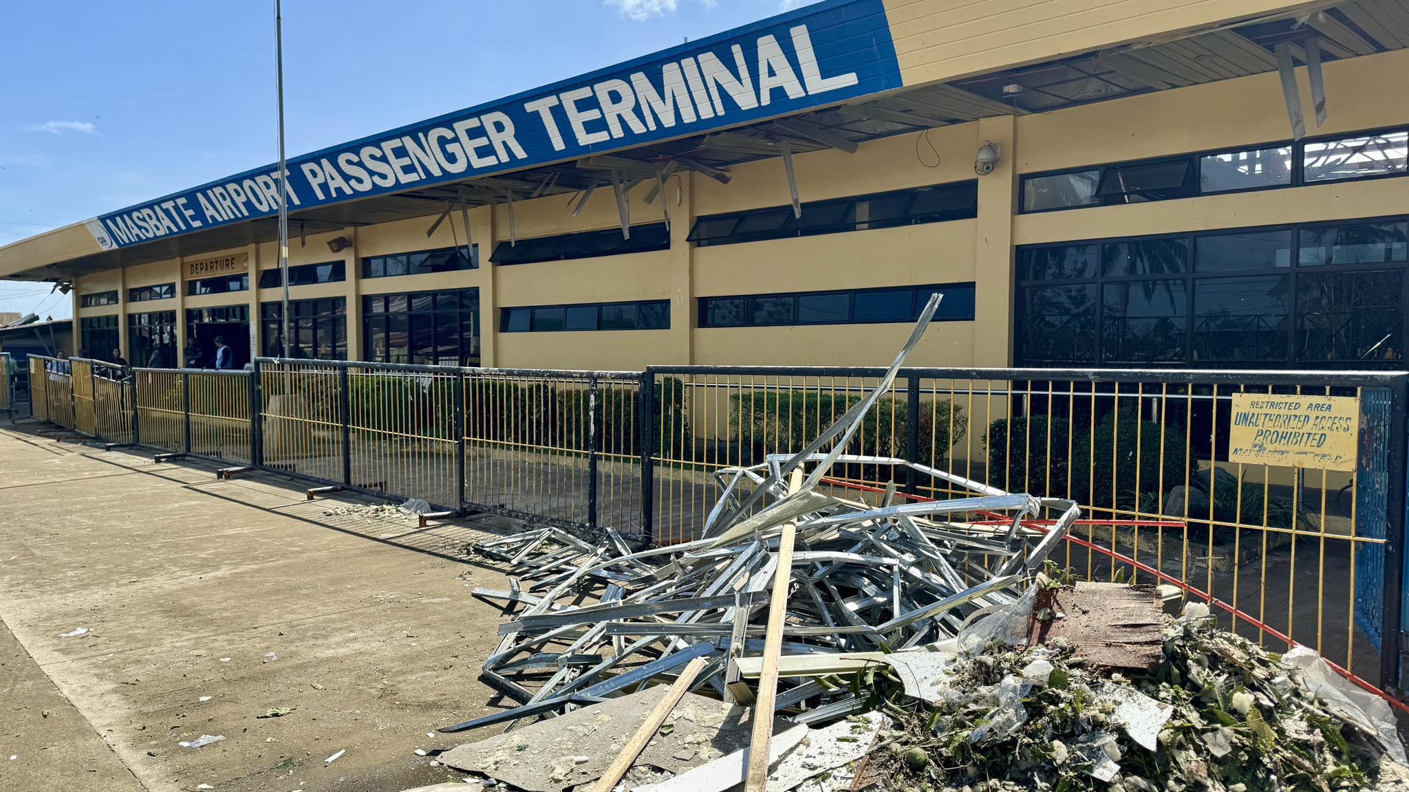 Opong pummels Masbate airport; damage placed at up to P15M
