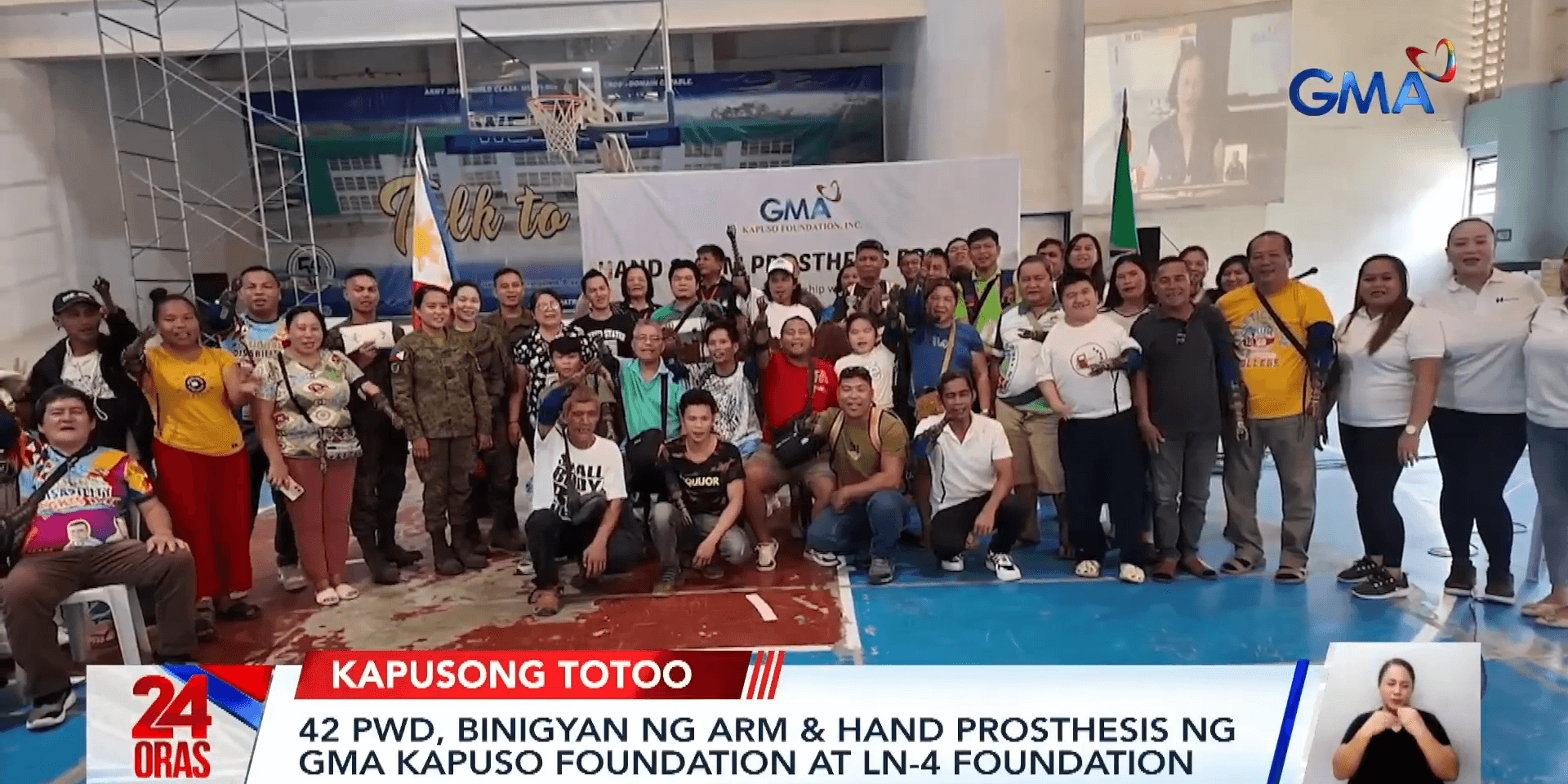 42 PWDs in Northern Mindanao receive arm, hand prostheses from GMA Kapuso Foundation, LN-4 Foundation