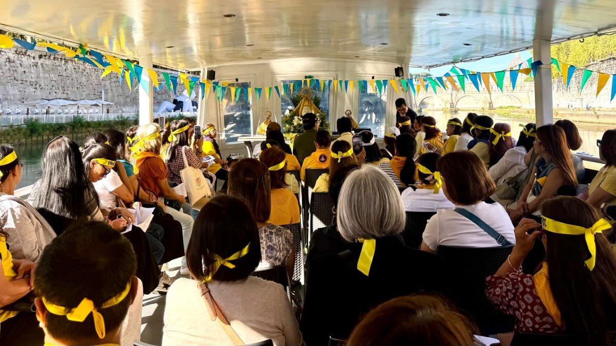 Pinoy devotees of Our Lady of Peñafrancia hold fluvial procession in Rome