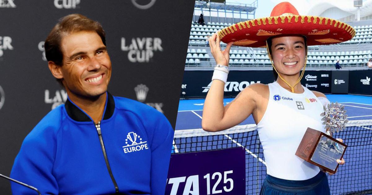 Rafa Nadal congratulates Alex Eala on breakthrough WTA title