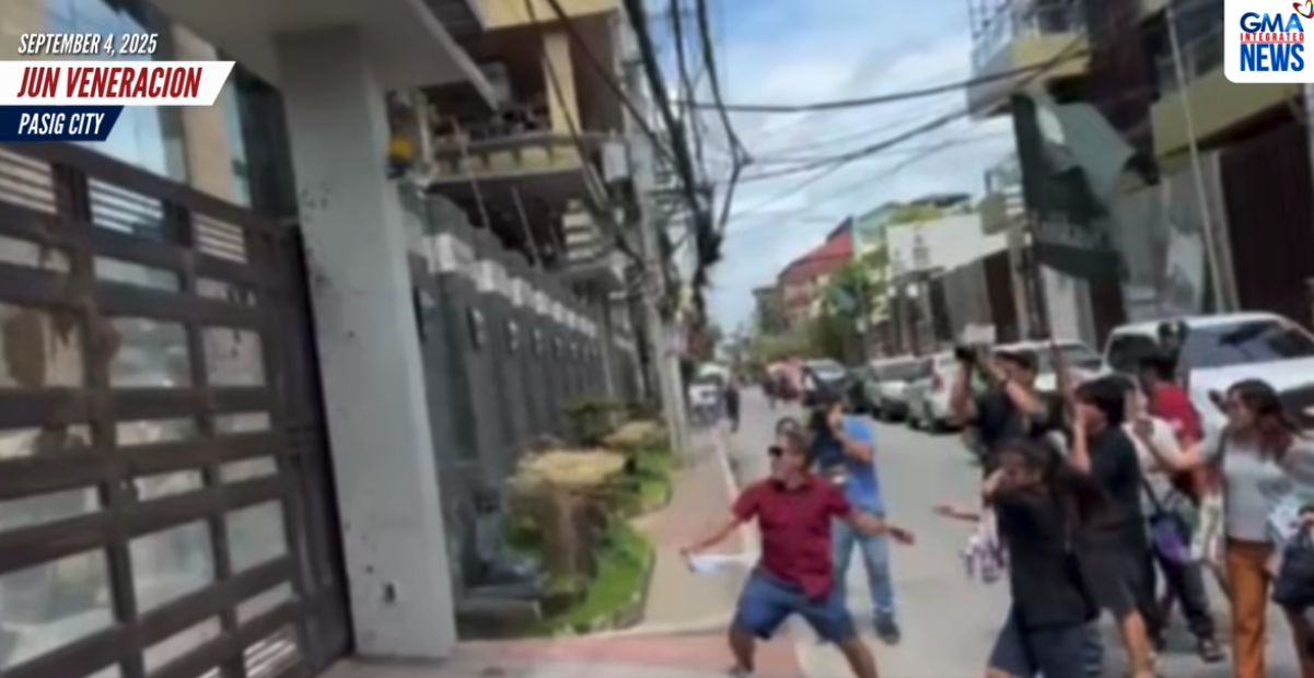 Discaya property vandalized by protesters in Pasig City