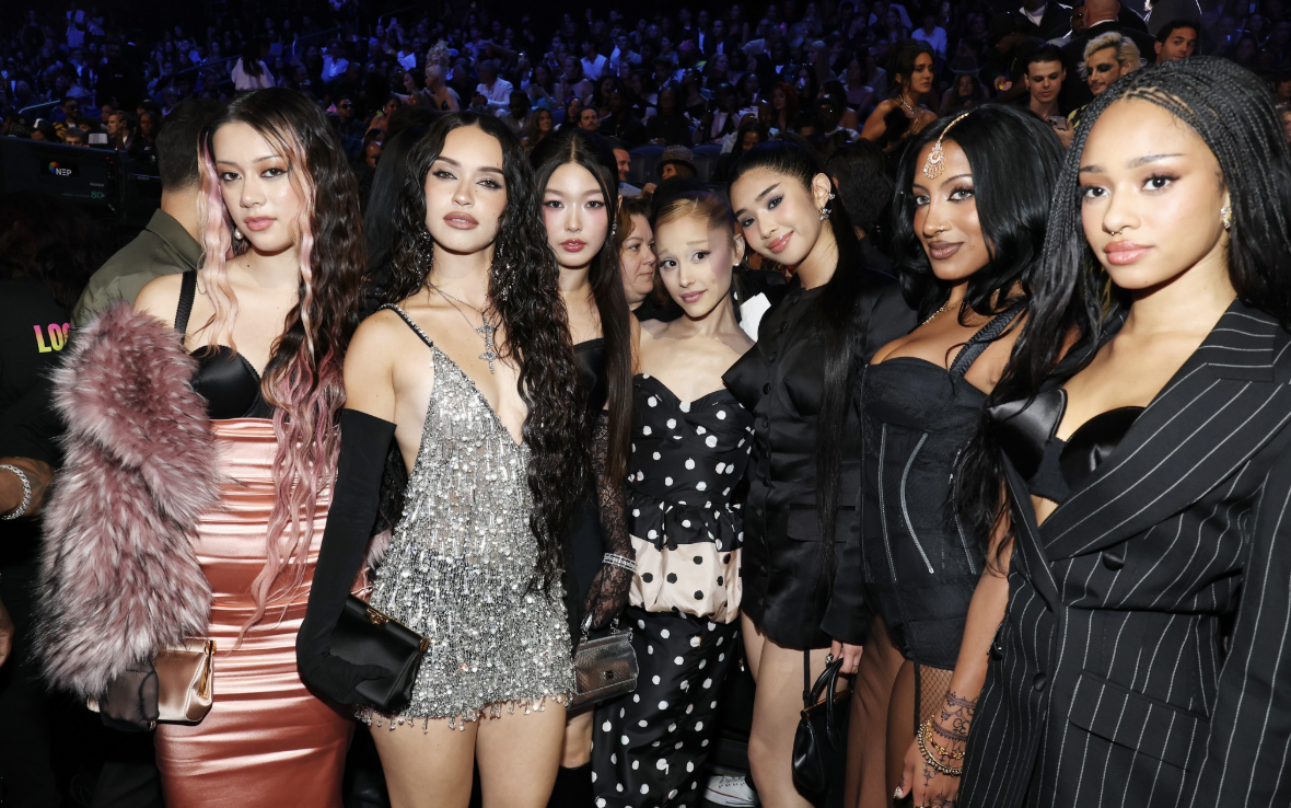 Katseye meets Ariana Grande at MTV Video Music Awards 2025