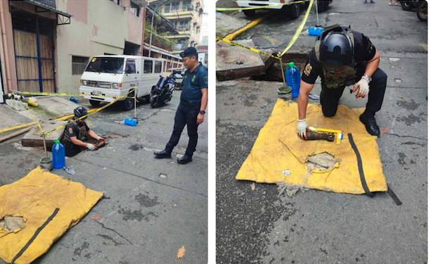 Vintage mortar found in Manila drainage