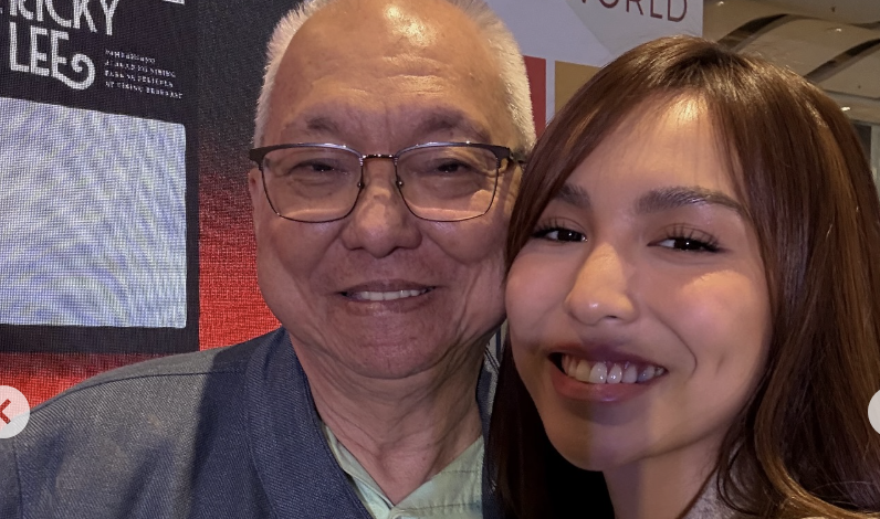 Ricky Lee tells Kyline Alcantara after reading at his book launch: 'You were wonderful!' 