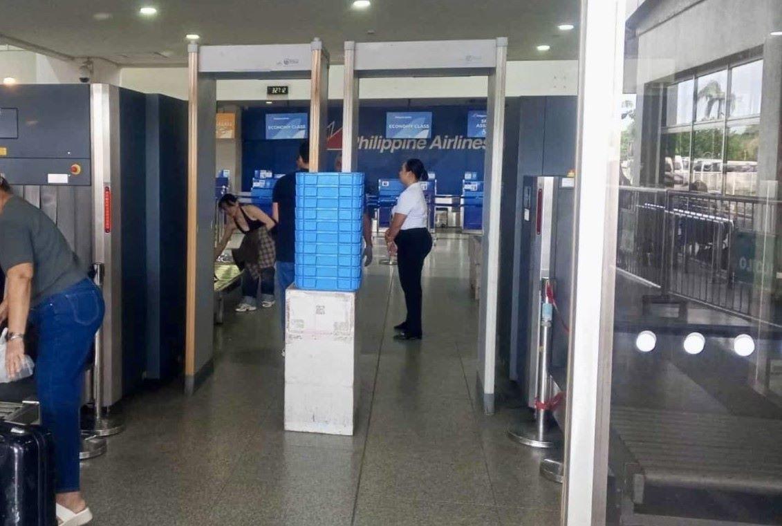 Iloilo Airport initial security screening