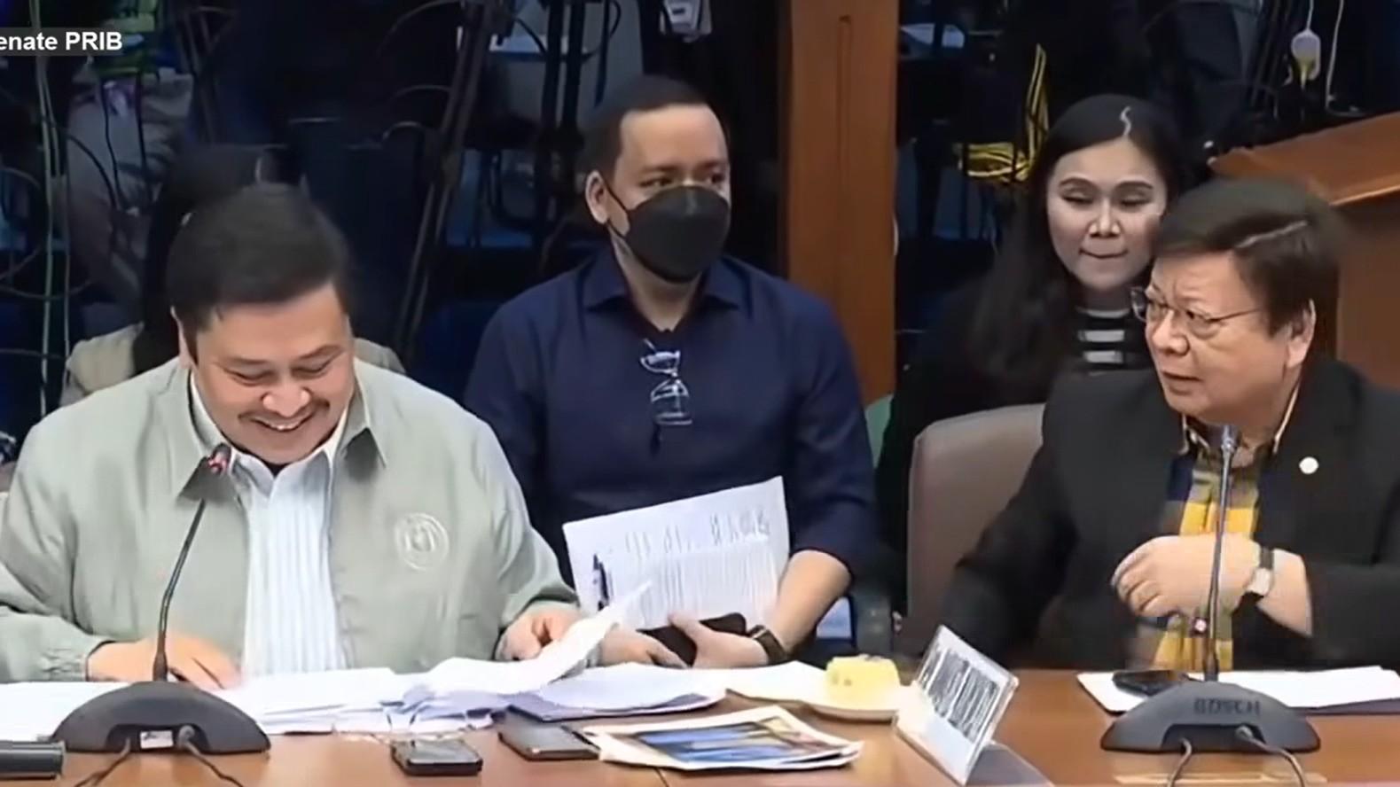 'Talagang safe ka na,' Marcoleta quips as contractor denies links with Jinggoy