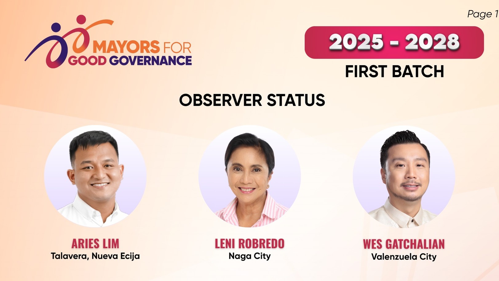 Leni Robredo joins Mayors for Good Governance | GMA News Online
