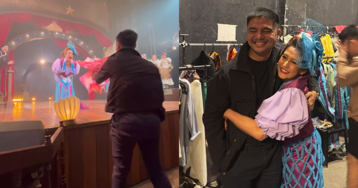 Marvin Agustin shows support to Jolina Magdangal in 'Walang Aray' musical