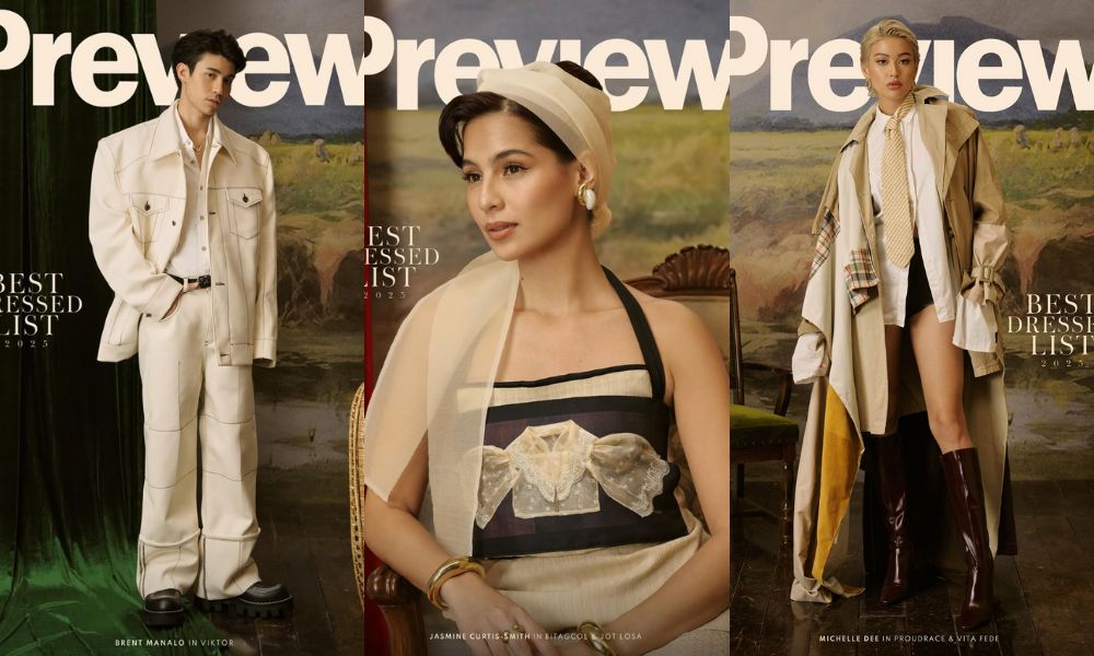 Preview lists Michelle Dee, Brent Manalo, and Jasmine Curtis-Smith among its Best Dressed for 2025 