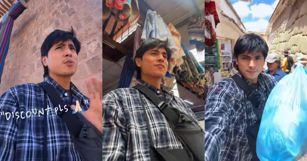 Miguel Tanfelix uses his 'tawad' skills while shopping in Peru