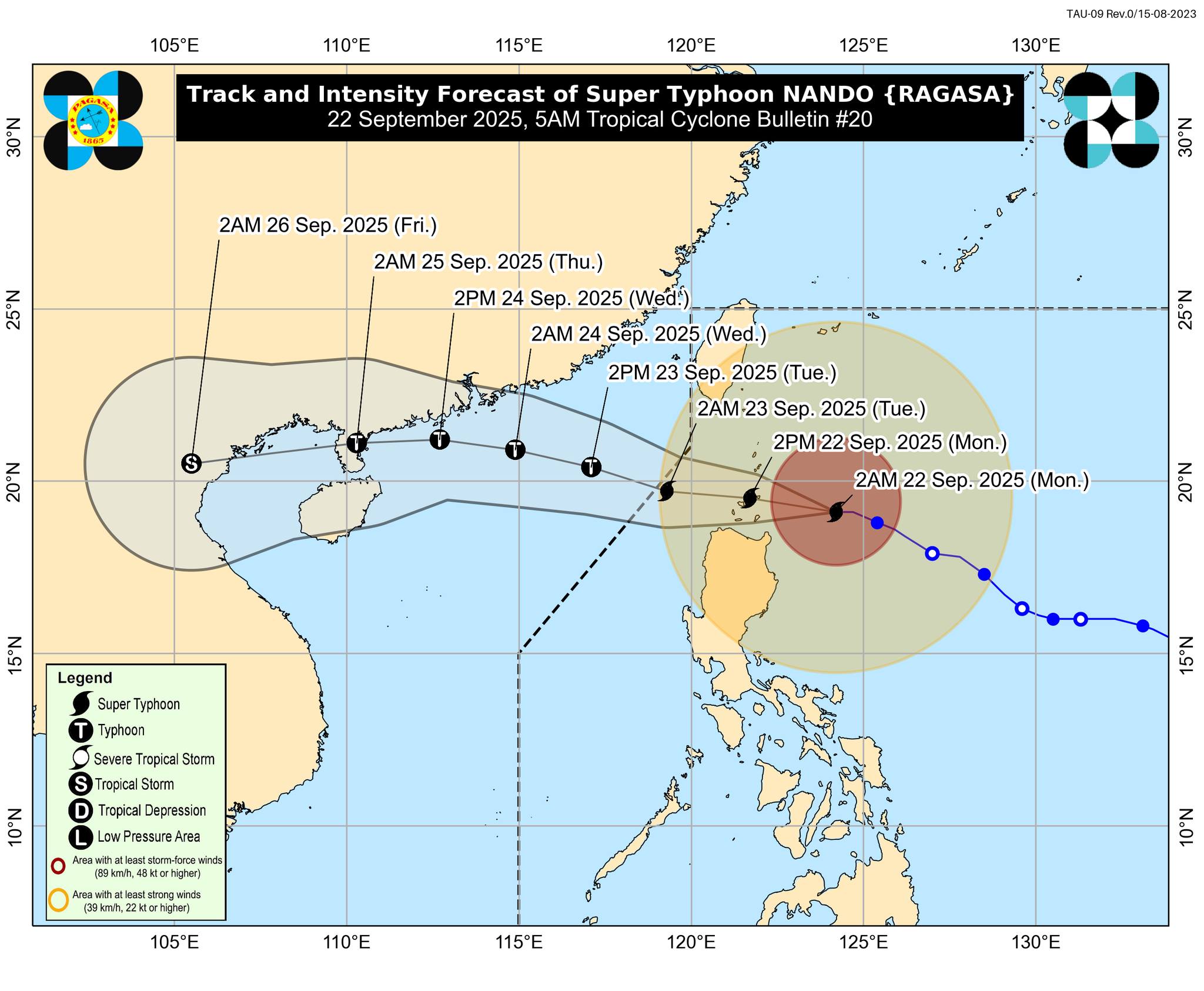 Storm Signal 5 over parts of Babuyan Islands as Nando moves closer