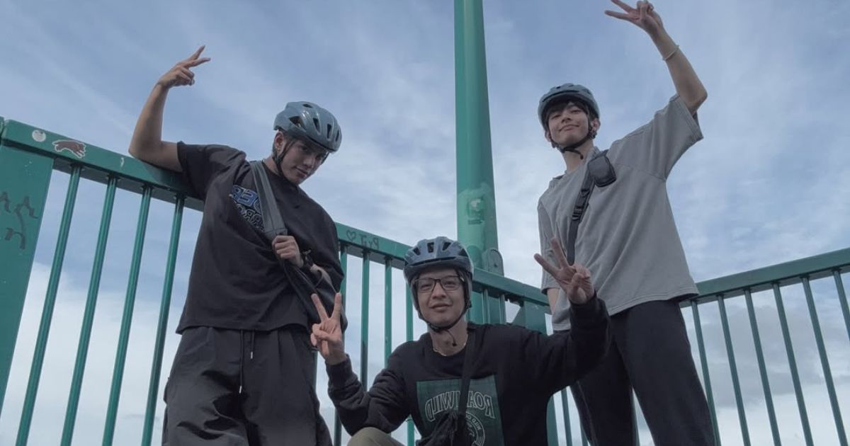 SB19's Justin, Stell go biking in Vancouver