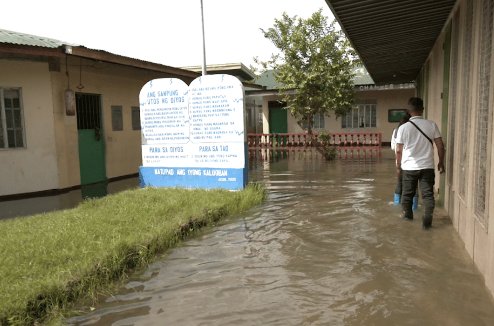 Barangay hall, schools flooded in Mangaldan village