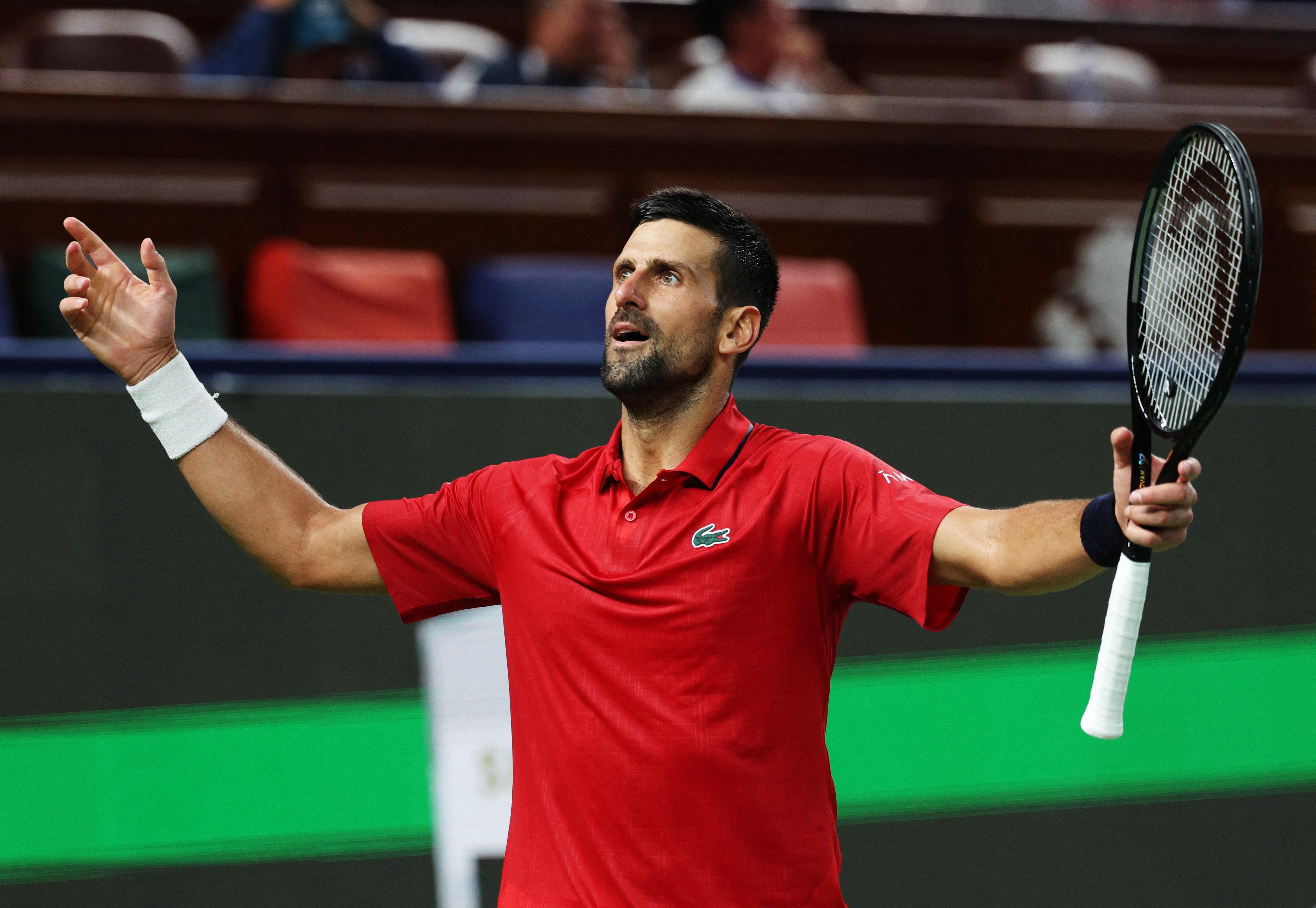 Novak Djokovic to face unlikely foe in Shanghai semifinals