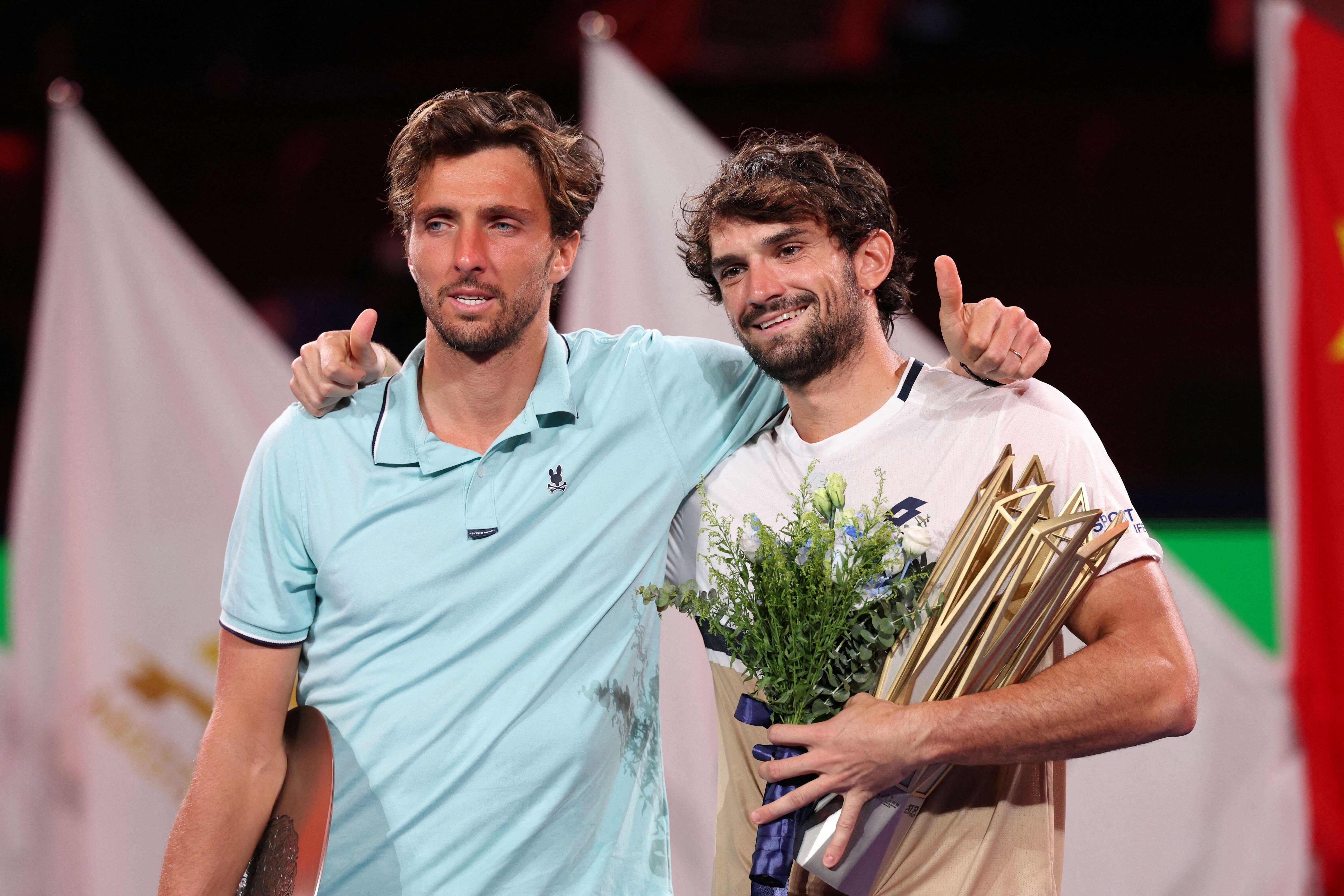 Valentin Vacherot beats cousin Arthur Rinderknech to win Shanghai Masters