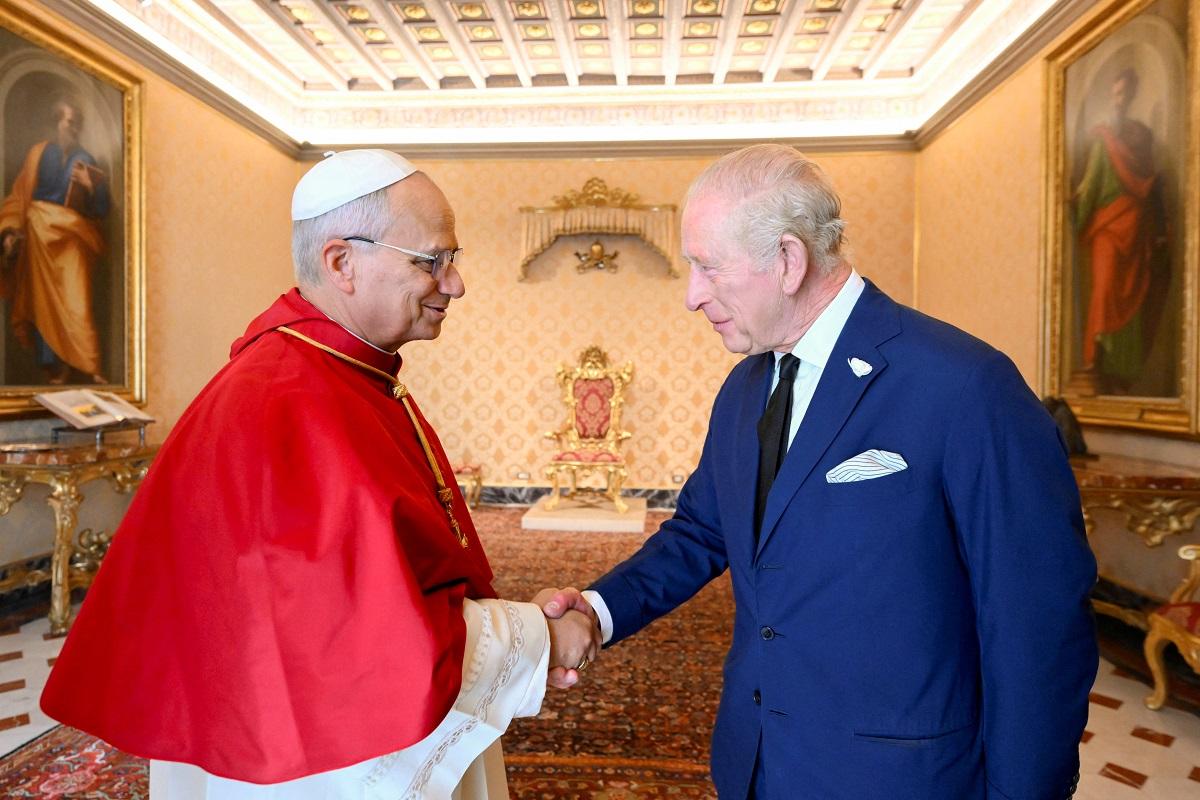 King Charles and Pope Leo pray together in a 500-year first