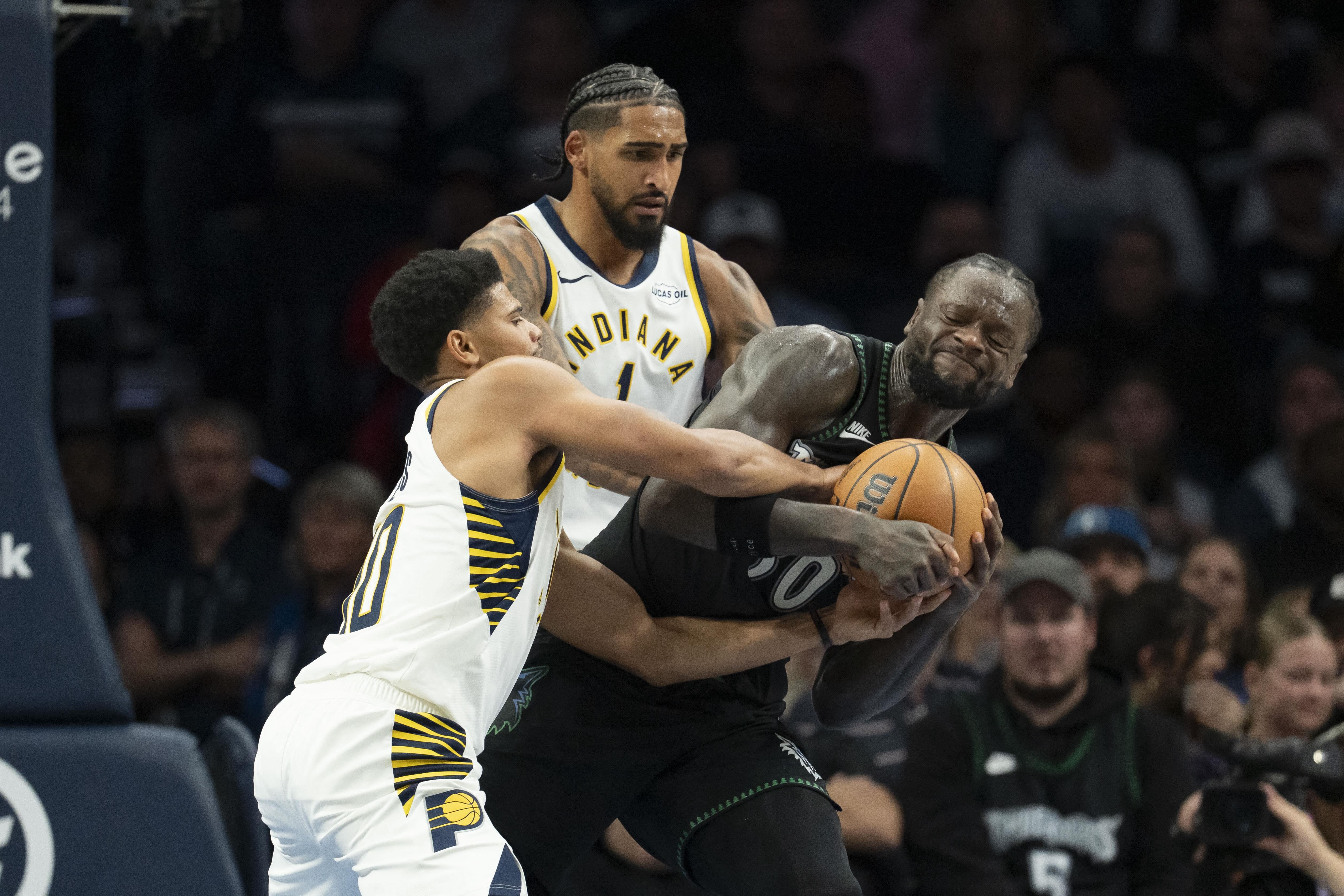 NBA: Timberwolves endure early exit of Anthony Edwards to down Pacers