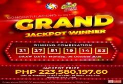 Tiket na tumama ng higit ng P223-M sa Grand Lotto draw nitong Lunes, sa Q.C. tinayaan thumbnail