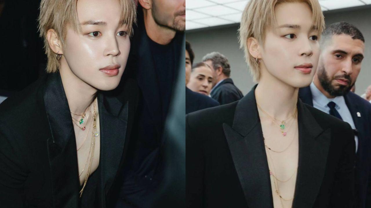 Jimin of BTS bares abs at Dior fashion show