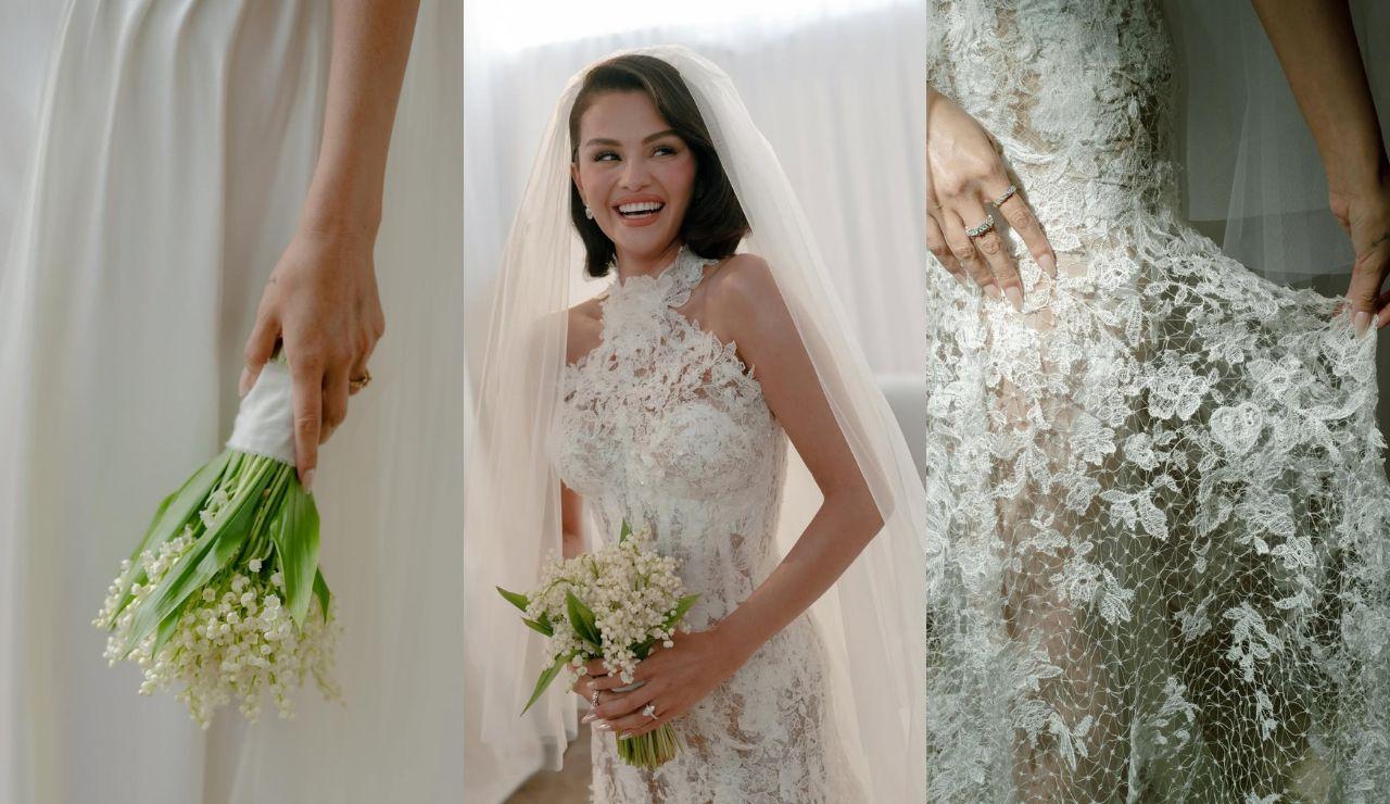 Selena Gomez shares closeup of bridal look in wedding to Benny Blanco