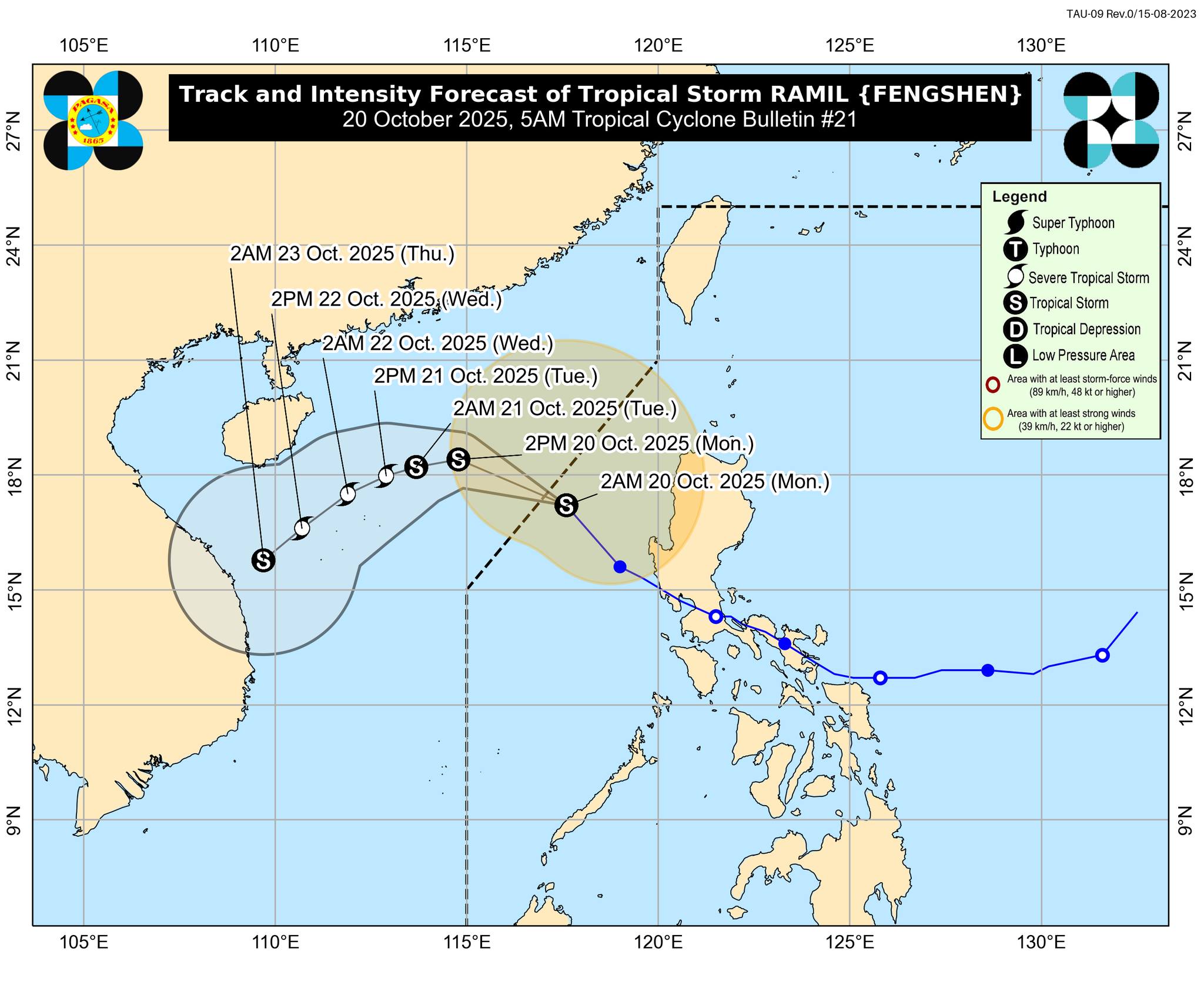PAGASA: Ramil to exit PH on morning of Oct. 20, storm signal still up in six areas