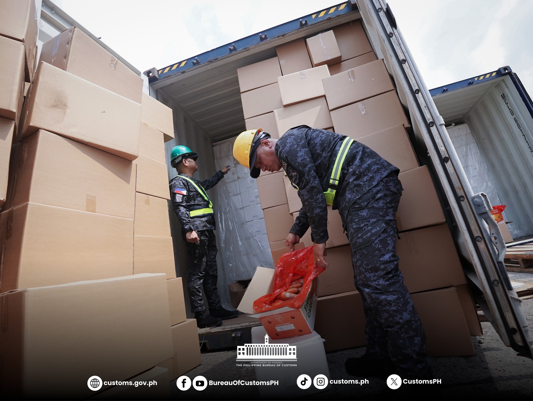BOC intercepts over P13M smuggled carrots from China
