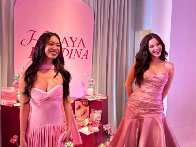 Hiraya Pilipina founder Cleo Loque and Catriona Gray. Photo: Carby Rose Basina/GMA Integrated News