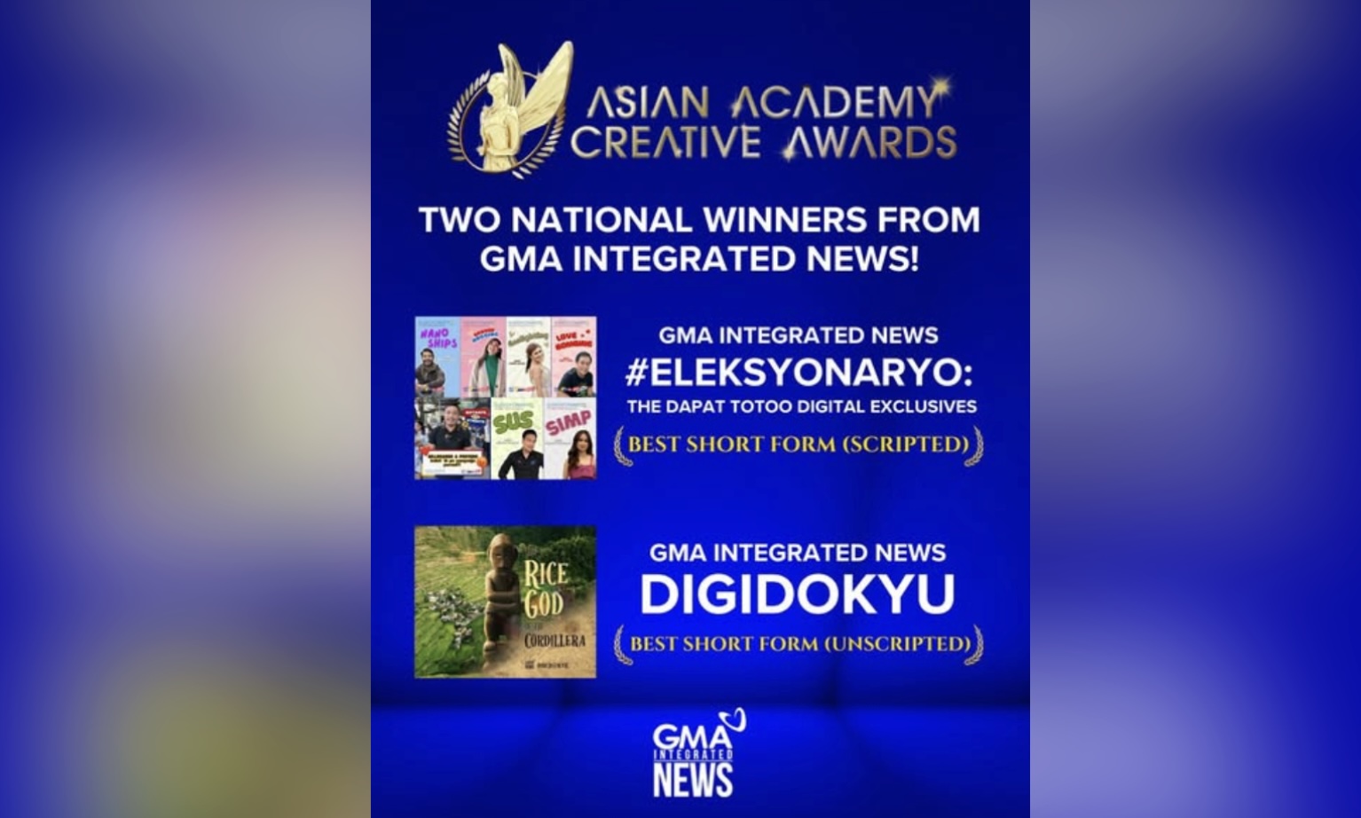 GMA Integrated News Wins Big at Asian Academy Creative Awards 2025