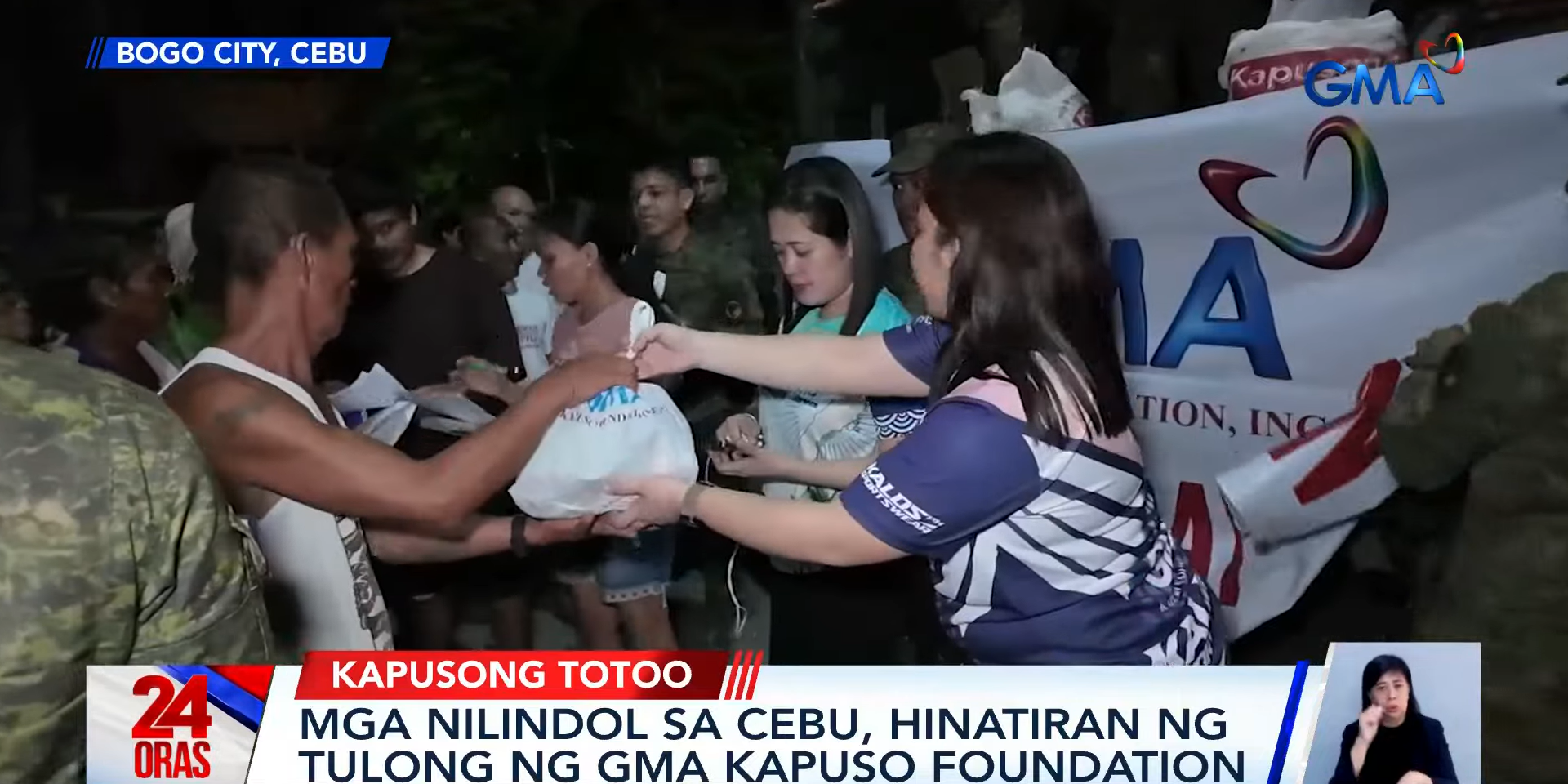 Cebu earthquake victims receive aid from GMA Kapuso Foundation