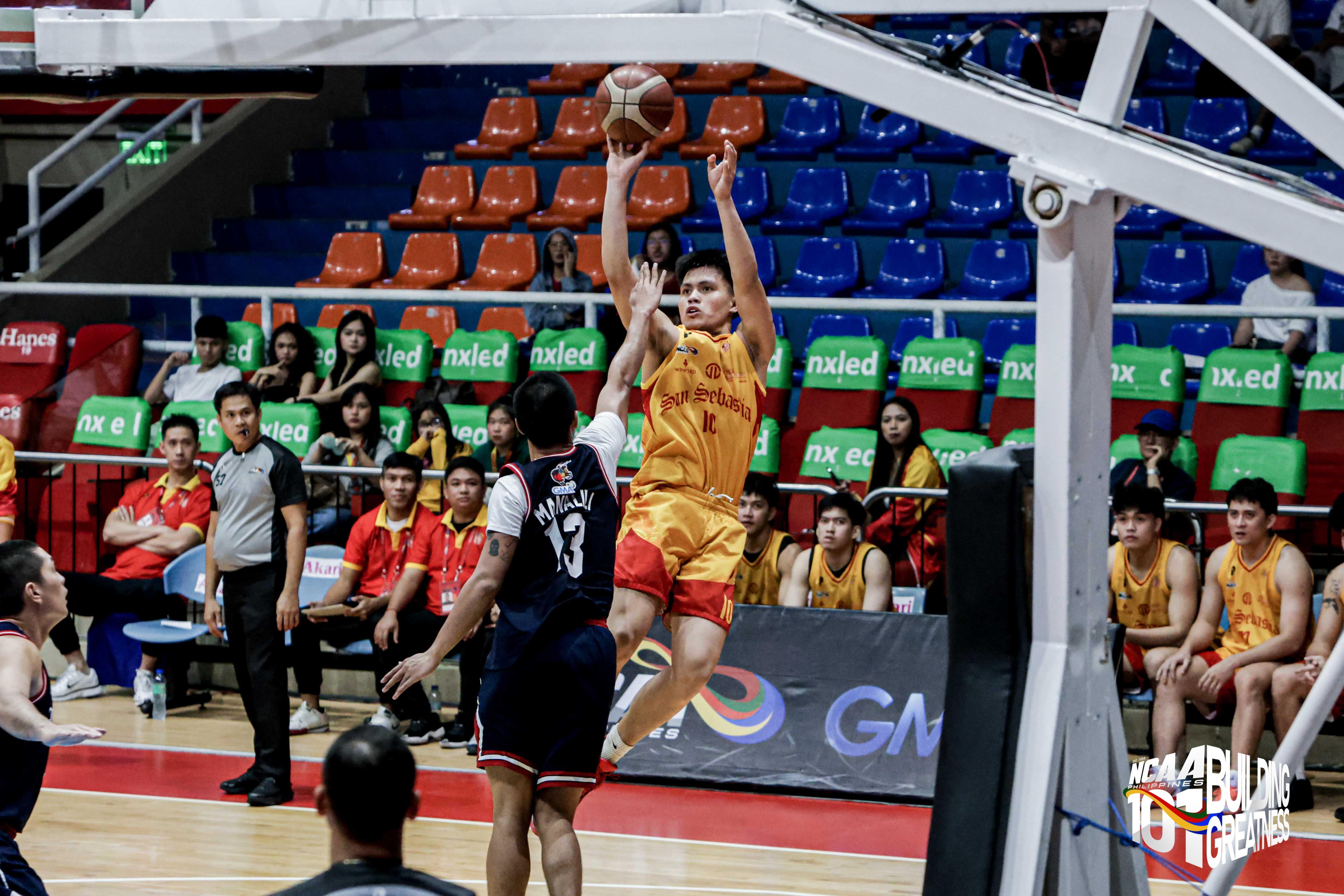 NCAA: Jhuniel Dela Rama game-winner seals massive San Sebastian upset vs. Letran